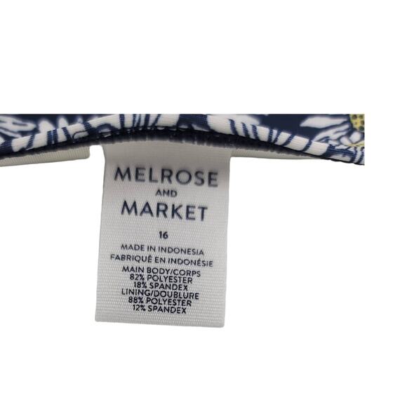 Melrose and Market Navy Peacoat Daisy Bikini Summer Poolside Girls 16 NWT - Picture 6 of 6